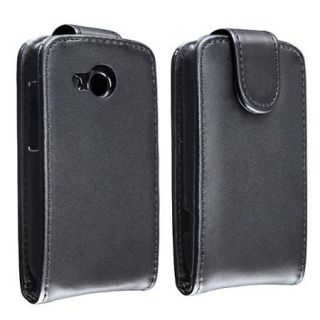 Insten Leather Flip Case For HTC Desire C, Black