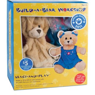 Build A Bear Kit, Curly Teddy Bear