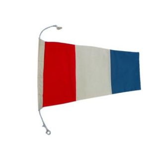Number 3   Nautical Cloth Signal Pennant Decoration 20 in.   Handcrafted Nautical Decor
