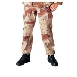 Desert Camo BDU Pants, Military Fatigues, Large