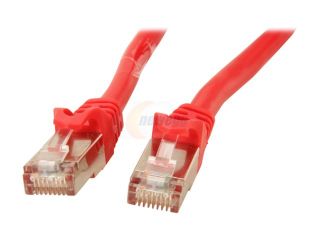 Rosewill RCNC 12050   3 Foot Red Cat 6A Screened, Shielded Twisted Pair (S / STP) Enhanced 550MHz Networking Cable