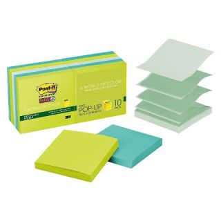 Post   it Pop   up Notes Super Sticky Pop   Up Notes   3 x 3   Tropic