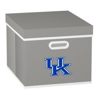 MyOwnersBox College STACKITS University of Kentucky 12 in. x 10 in. x 15 in. Stackable Grey Fabric Storage Cube 12017001CKEN