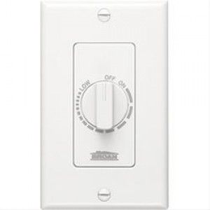 Broan 57W Variable Speed Control, 3A 120V Electronic 1 Gang   White
