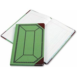 Esselte Pendaflex Record/Account Book, Journal Rule, Green/Red, 150 Pages