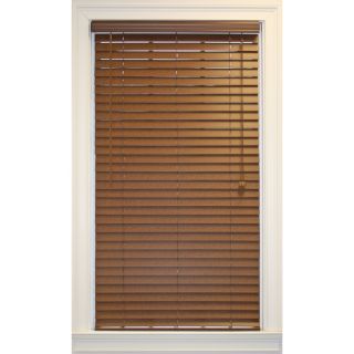 Style Selections 2 in Bark Faux Wood Room Darkening Plantation Blinds (Common 46 in; Actual 45.5 in x 64 in)