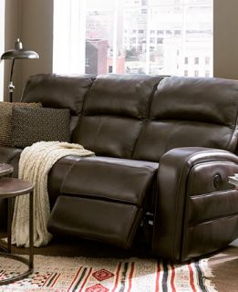 Hannon Leather Power Motion Sofa Collection   Furniture