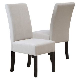 Christopher Knight Home T Stitch Linen Dining Chair   Natural