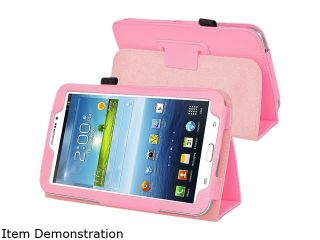 Insten 1901835 Folio Stand Leather Case for Samsung Galaxy Tab 3 7.0 P3200 / Kids, Pink   Laptop Cases & Bags