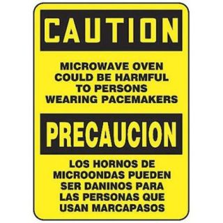 ACCUFORM SIGNS SBMRAD610VP Radiation Sign,14 x 10In,BK/YEL,PLSTC