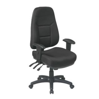 Office Star Worksmart High Back Office Chair with 2 Way Adjustable