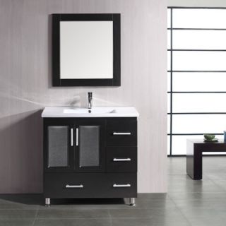 Design Element Stanton 36 Single Bathroom Vanity Set with Mirror