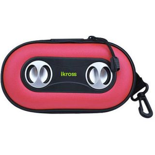 iKross Stereo Speaker Protective Case, Red