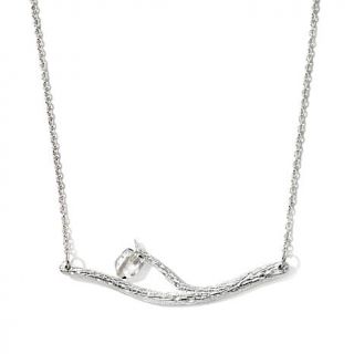 Deb Guyot Designs Herkimer "Diamond" Quartz "Vine" Sterling Silver 18" Necklace   7454665