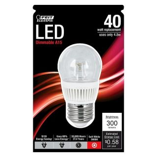 Feit 40 Watt A15 LED Light Bulb   Soft White