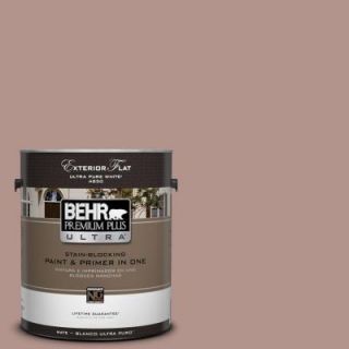 BEHR Premium Plus Ultra 1 gal. #180F 4 Desert Willow Flat Exterior Paint 485401