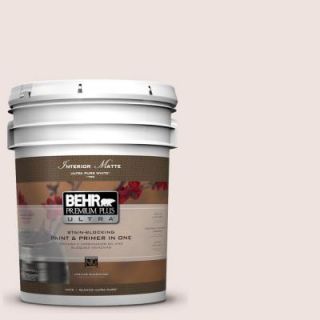 BEHR Premium Plus Ultra 5 gal. #ICC 33 Soft Feather Flat/Matte Interior Paint 175005