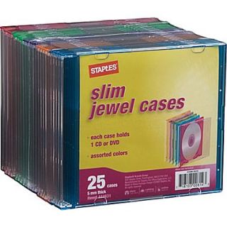 5mm Slim Jewel Cases, 25/Pack