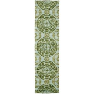 Safavieh Wyndham Turquoise/Green 2 ft. 3 in. x 9 ft. Runner WYD376K 29