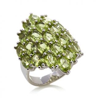 Colleen Lopez "Juicy Pear" 10.35ct Peridot Sterling Silver Cluster Ring   7886129