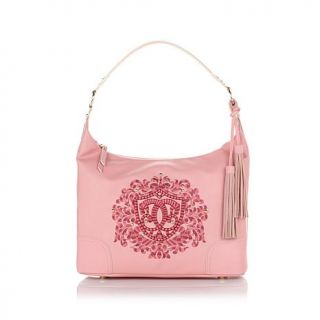 Sharif Embroidered Crest Hobo Bag   7713408