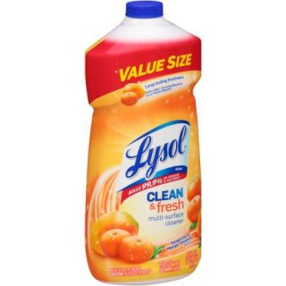 Lysol Clean and Fresh Multi Surface Cleaner, Tangerine Mango Scent, 48 Ounce
