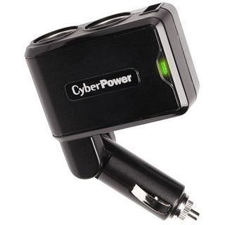 CyberPower CPS200SU Mobile Power Inverter 200W with 2.1A USB Charger, Black