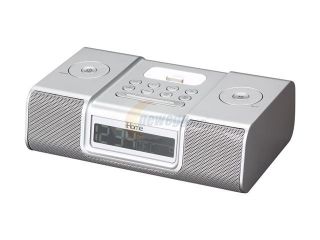 iHome   Clock Radio & Audio System for iPod / iPhone (iP9SR) SILVER