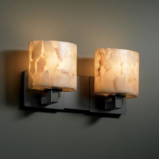 Justice Design Group Alabaster Rocks Modular 2 Light Bath Vanity Light
