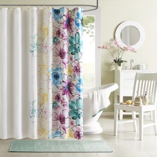 Intelligent Design Cassidy Floral Shower Curtain