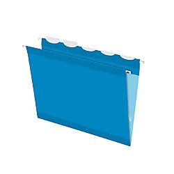 Pendaflex Ready Tab With Lift Tab Technology Reinforced Hanging Folders 15 Cut Letter Size Blue Pack Of 25