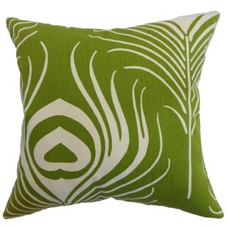 Lamassa Chartreuse Peacock Down Filled Throw Pillow   16232868