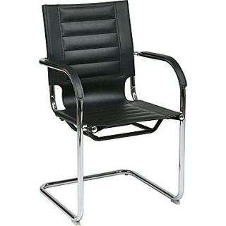 Office Star Ave Six Trinidad Metal Guest Chair, Black (TND945A BK)