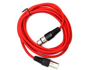 Seismic Audio   Red 6' XLR male to XLR female Patch Cable