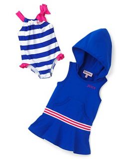 Juicy Couture Infant Girls' Hooded Cover Up & Swimsuit   Sizes 3 24 Months