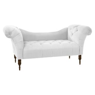 Skyline Custom Upholstered Tufted Rolled Arm Chaise