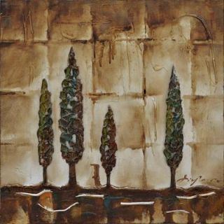 Yosemite Home Decor 24 in. x 24 in. "Tree Cluster II" Contemporary Artwork FCC4970S 2