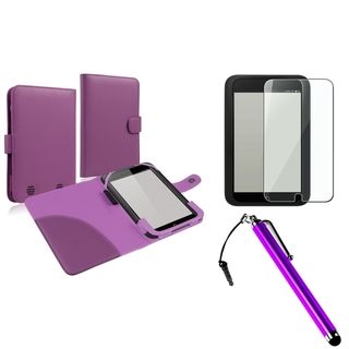 BasAcc Purple Case/ LCD Protector/ Stylus for  Nook HD