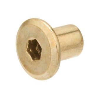 Everbilt 1/4 x 12mm Connecting Cap Nut Brass 50238