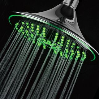 Dreamspa Extra Large 8 inch Rainfall LED Shower Head  