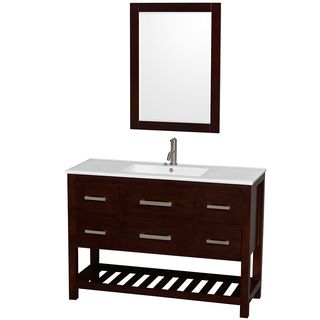 Wyndham Collection Amare 48 inch Single Vanity in Glossy White with