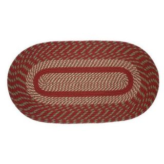 International Textile Manufacturing Cambridge Barn Red/Olive Area Rug