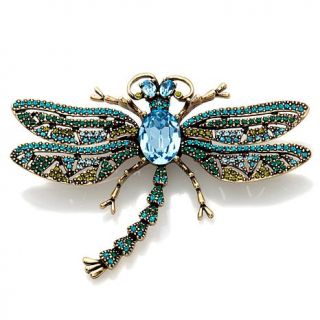 Heidi Daus "Trembling Brilliance" Crystal Accented Dragonfly Pin   6897498