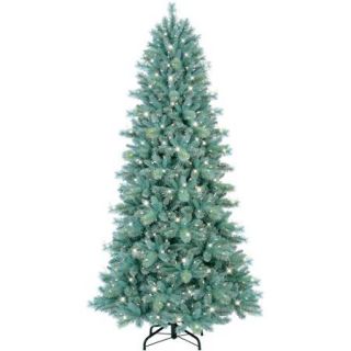 GE Pre Lit 7.5' Tiffany Pine Artificial Christmas Tree, with 550 Clear Lights