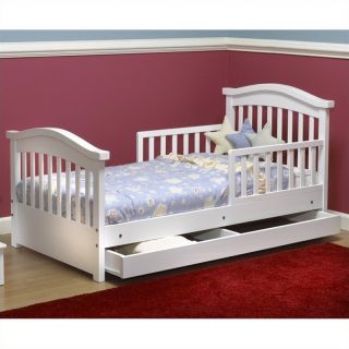 Sorelle Joel Solid Pine Toddler Bed in White   776 W