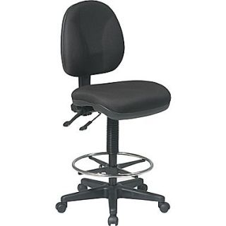 Office Star™ Deluxe Ergonomic Drafting Chair, Black