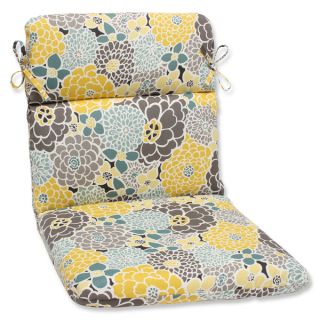 Pillow Perfect Full Bloom Rounded Corners Outdoor Chair Cushion