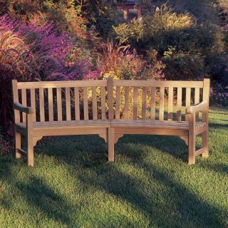 Oxford Garden Essex Curved Wood Garden Bench