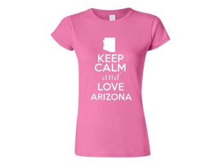 Junior Keep Calm and Love Arizona T Shirt Tee