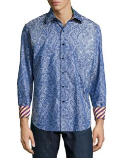 Prabal Gurung Long Sleeve Abstract Floral Print T Shirt, Multi Floral Lace